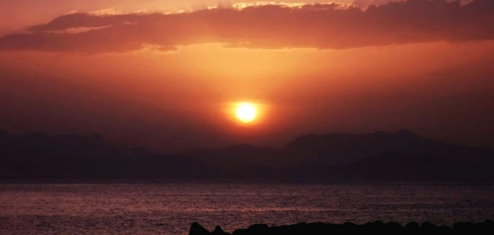 Sonnenuntergang am Wasser auf Mallorca